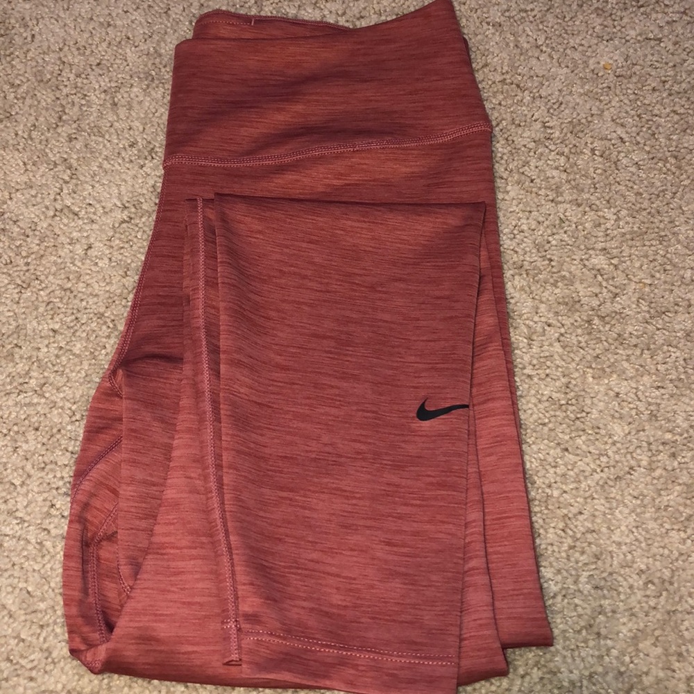 Nike Leggings (tan/pink) Size Large NEW